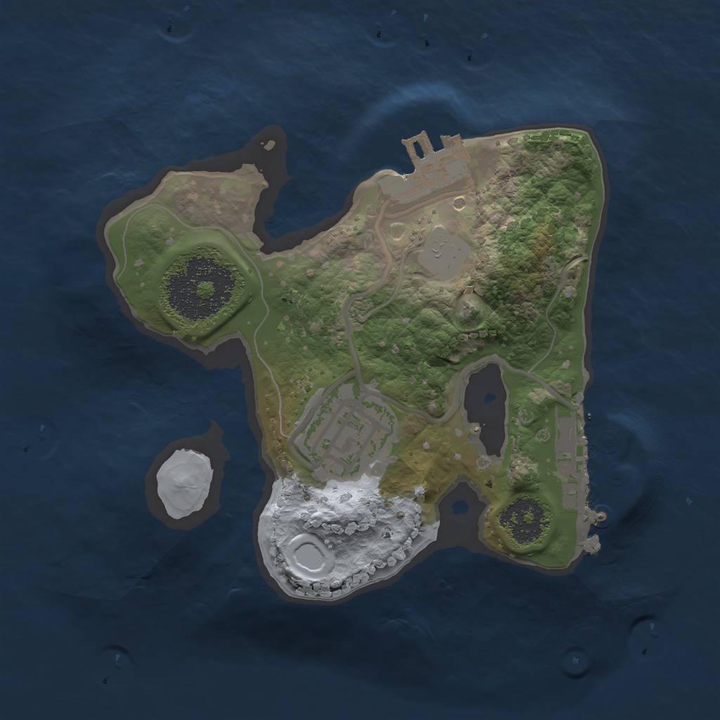 Rust Map: Procedural Map, Size: 1700, Seed: 7, 8 Monuments
