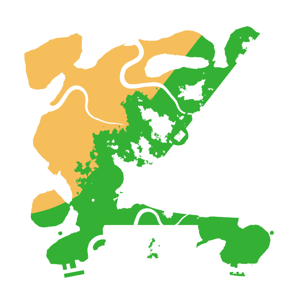Biome Rust Map: Procedural Map, Size: 3000, Seed: 399141618