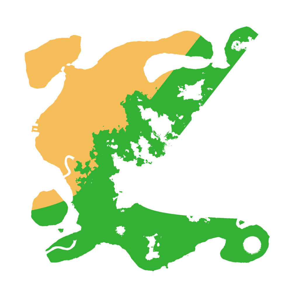 Biome Rust Map: Procedural Map, Size: 3000, Seed: 399141618