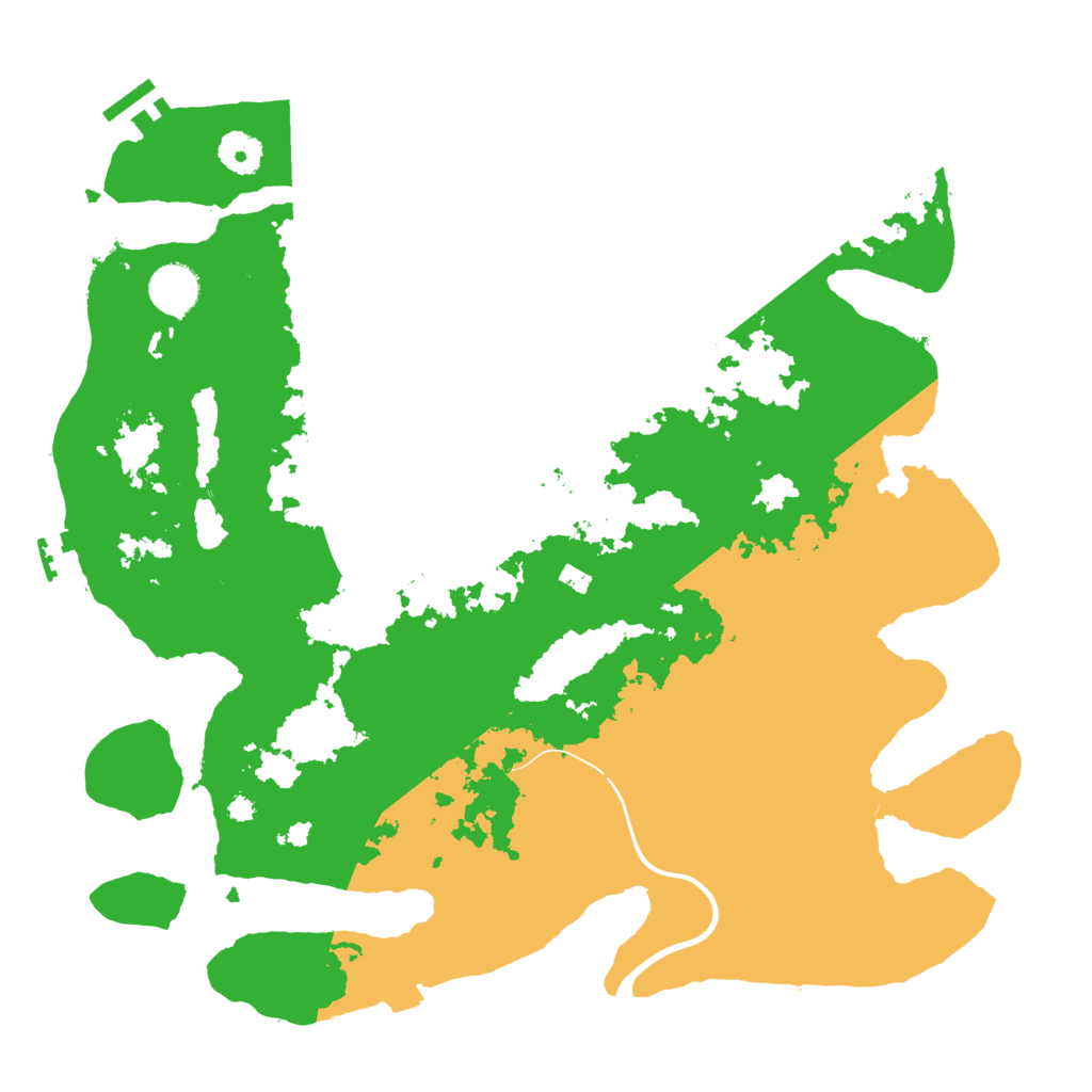 Biome Rust Map: Procedural Map, Size: 3800, Seed: 93116547