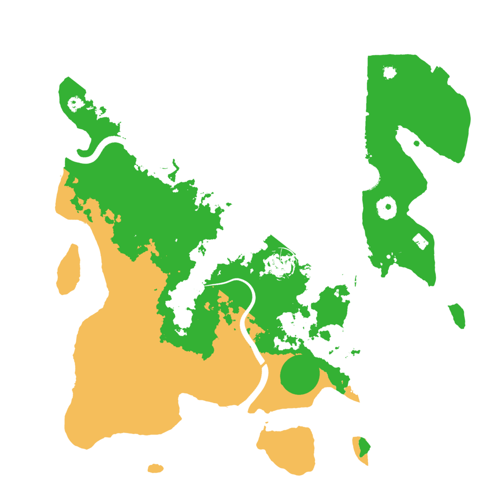 Biome Rust Map: Procedural Map, Size: 3500, Seed: 35008921