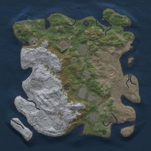 Thumbnail Rust Map: Procedural Map, Size: 3750, Seed: 1169341104, 19 Monuments