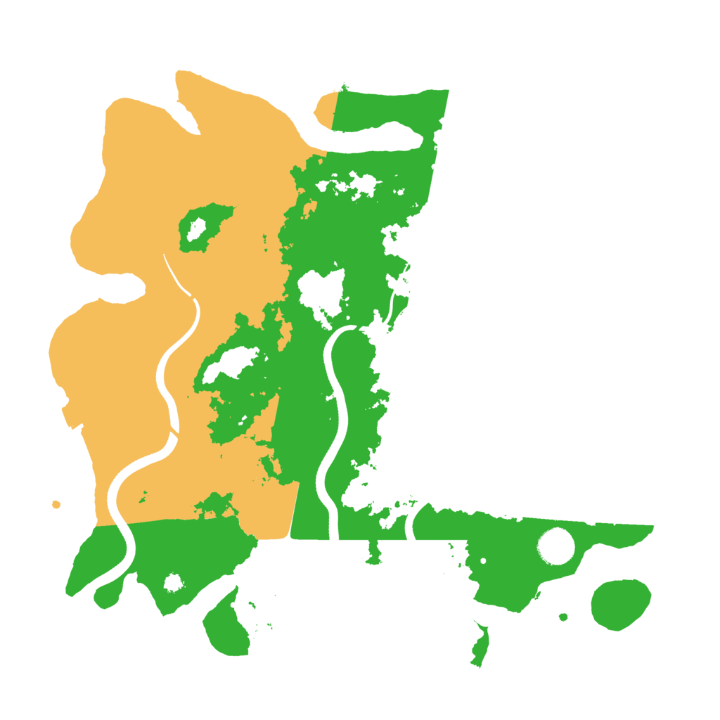 Biome Rust Map: Procedural Map, Size: 3500, Seed: 2064231590