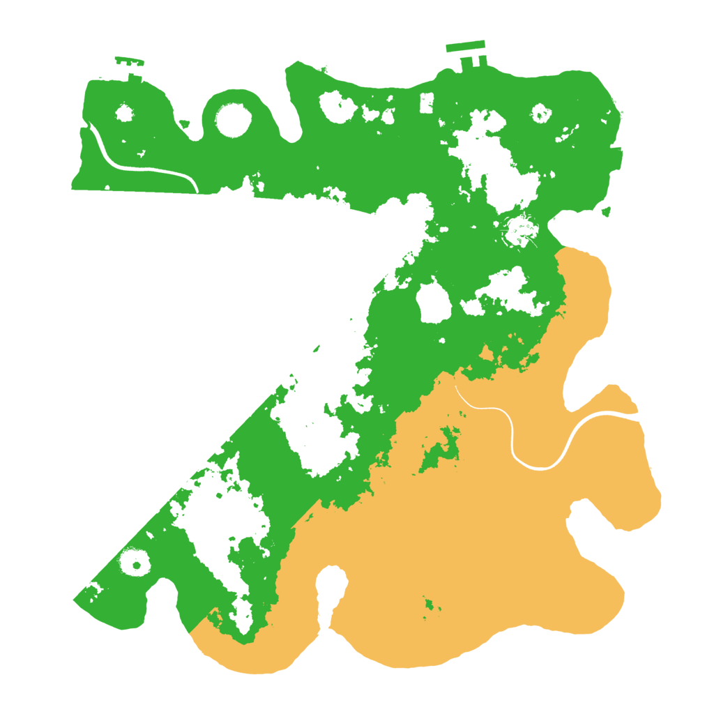 Biome Rust Map: Procedural Map, Size: 3700, Seed: 134717916