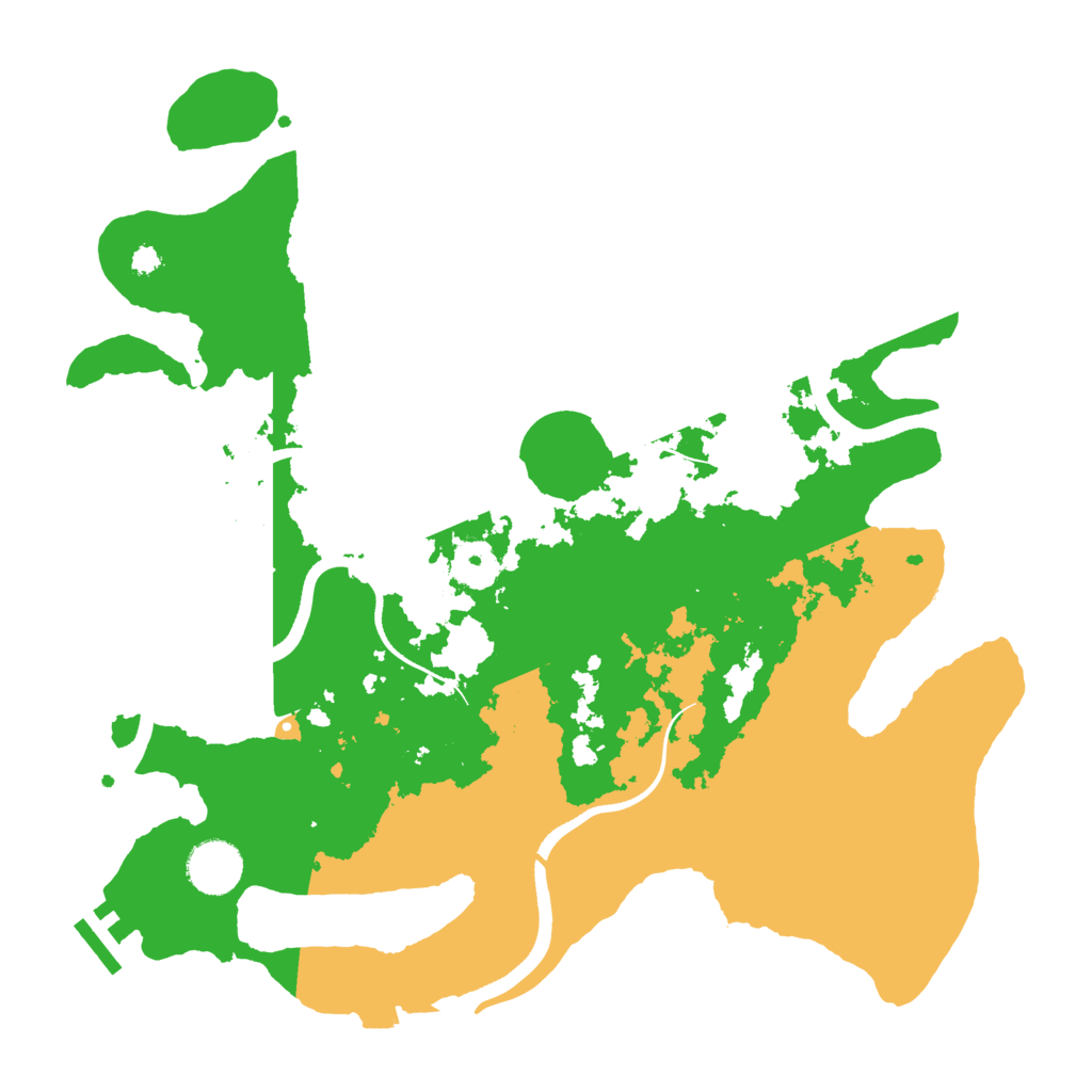 Biome Rust Map: Procedural Map, Size: 3500, Seed: 228228774