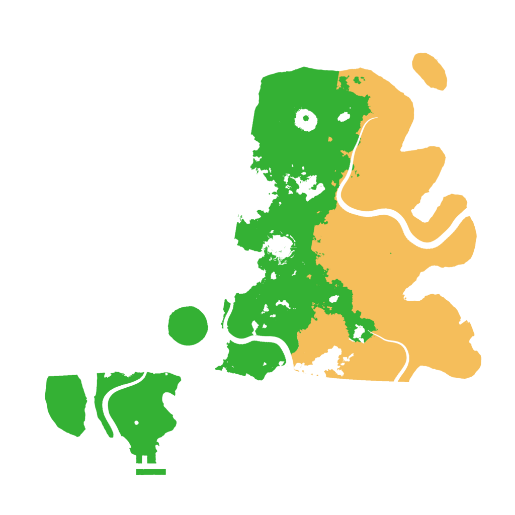 Biome Rust Map: Procedural Map, Size: 3500, Seed: 252956734