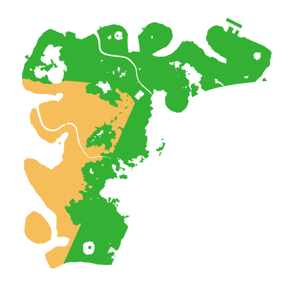 Biome Rust Map: Procedural Map, Size: 3500, Seed: 732136858