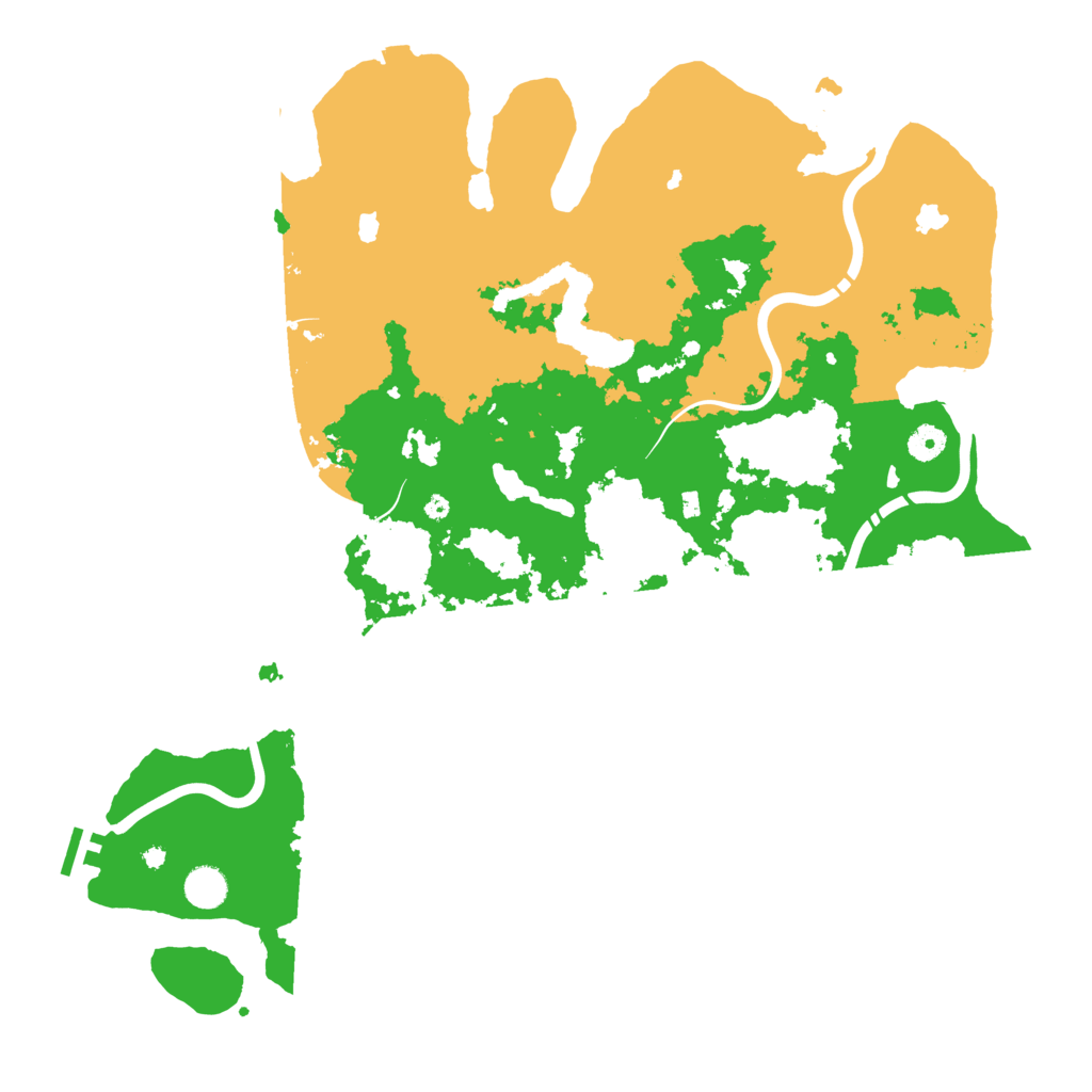 Biome Rust Map: Procedural Map, Size: 4500, Seed: 866430727