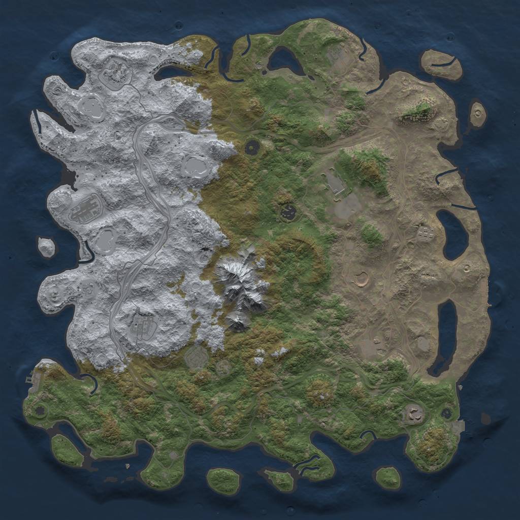 Rust Map: Procedural Map, Size: 5200, Seed: 67895, 19 Monuments