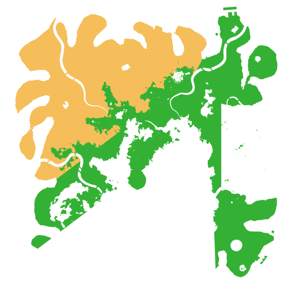 Biome Rust Map: Procedural Map, Size: 4500, Seed: 3523