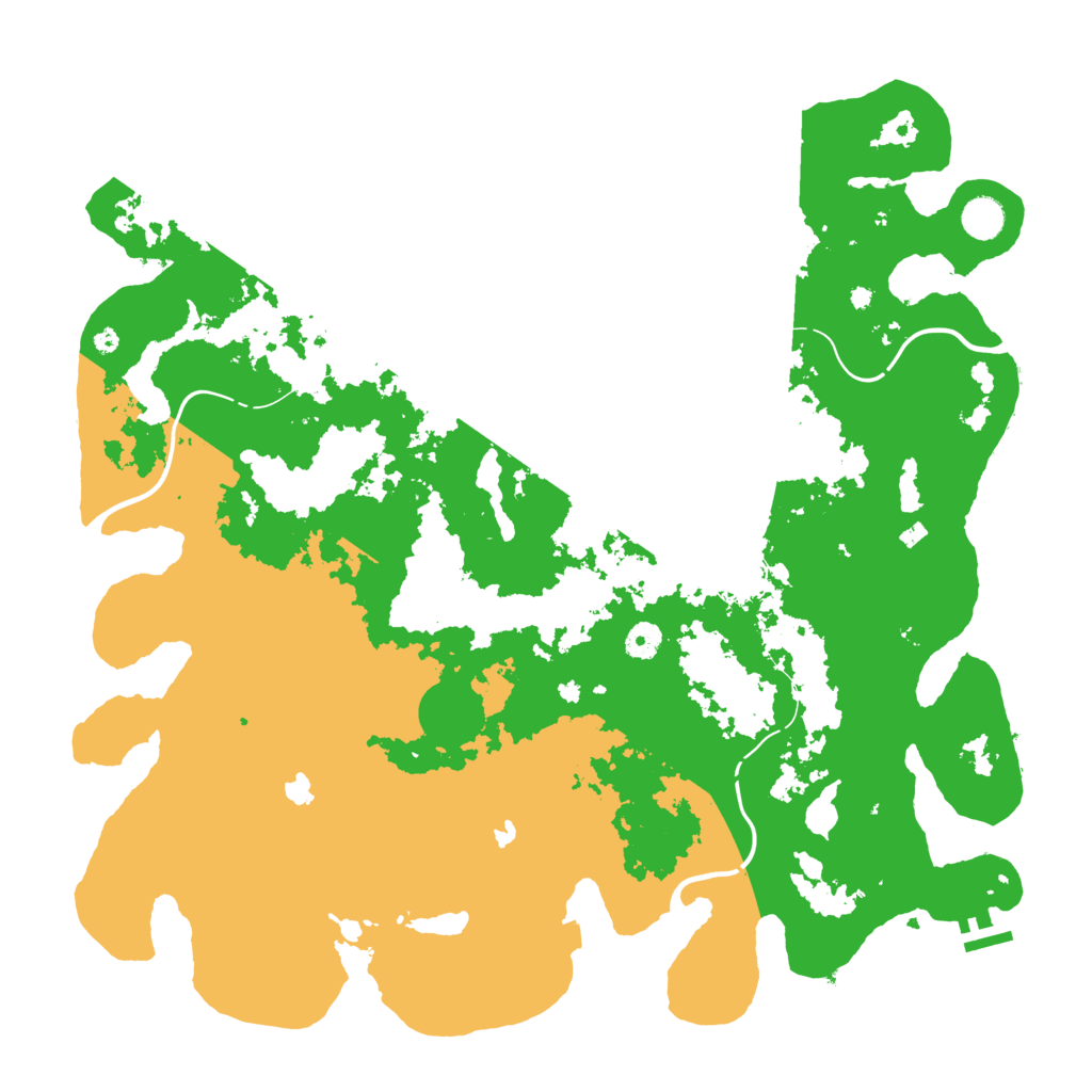 Biome Rust Map: Procedural Map, Size: 4500, Seed: 1198667432