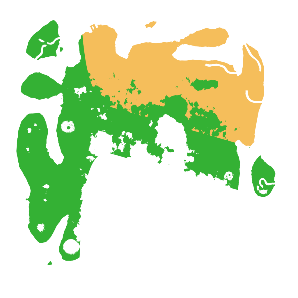 Biome Rust Map: Procedural Map, Size: 3500, Seed: 27587478