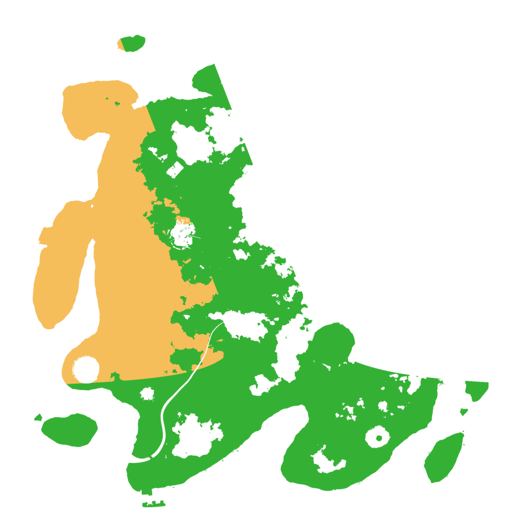 Biome Rust Map: Procedural Map, Size: 3500, Seed: 97723408