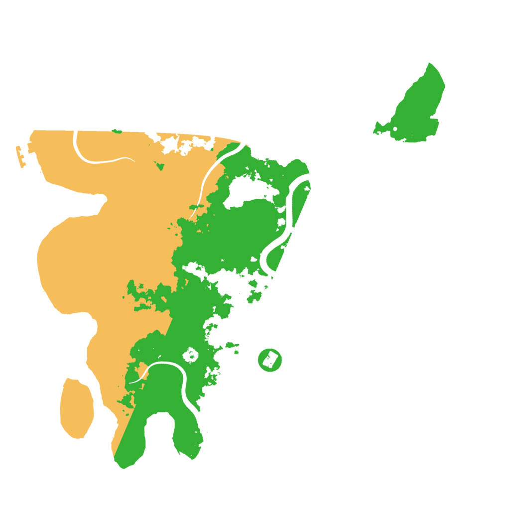 Biome Rust Map: Procedural Map, Size: 3500, Seed: 717025710