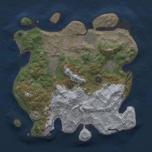 Thumbnail Rust Map: Procedural Map, Size: 3400, Seed: 50000, 16 Monuments