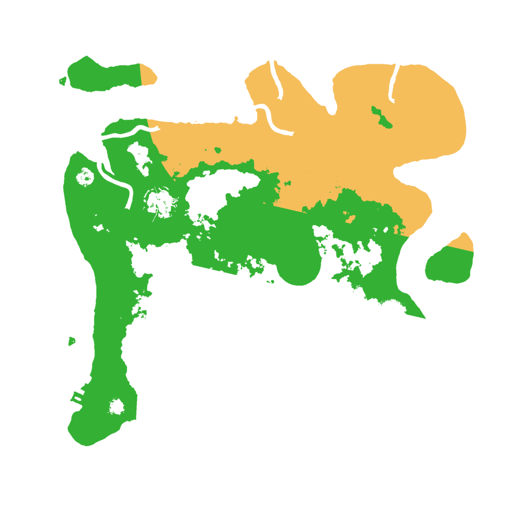 Biome Rust Map: Procedural Map, Size: 3000, Seed: 16619