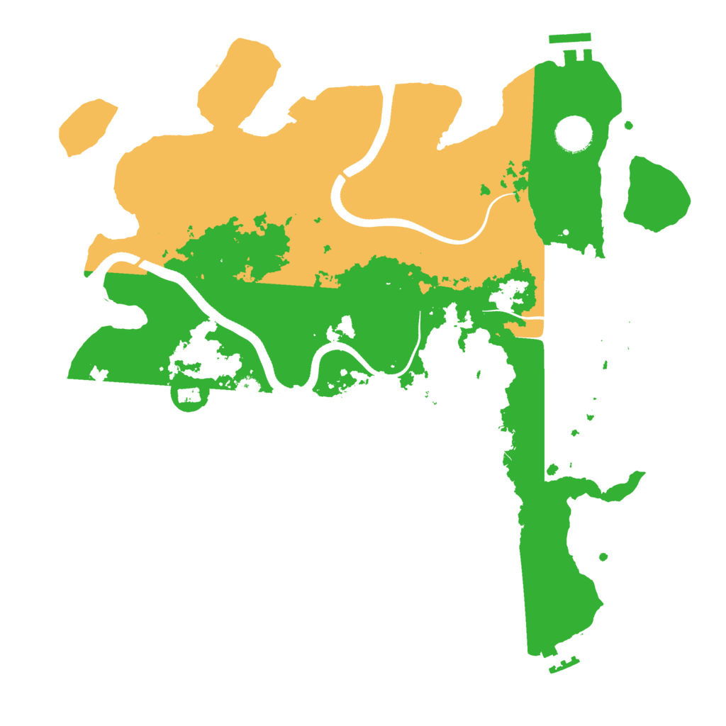 Biome Rust Map: Procedural Map, Size: 3500, Seed: 37114696