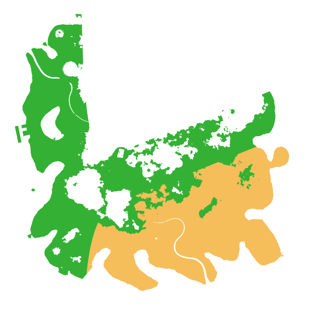Biome Rust Map: Procedural Map, Size: 3700, Seed: 340879