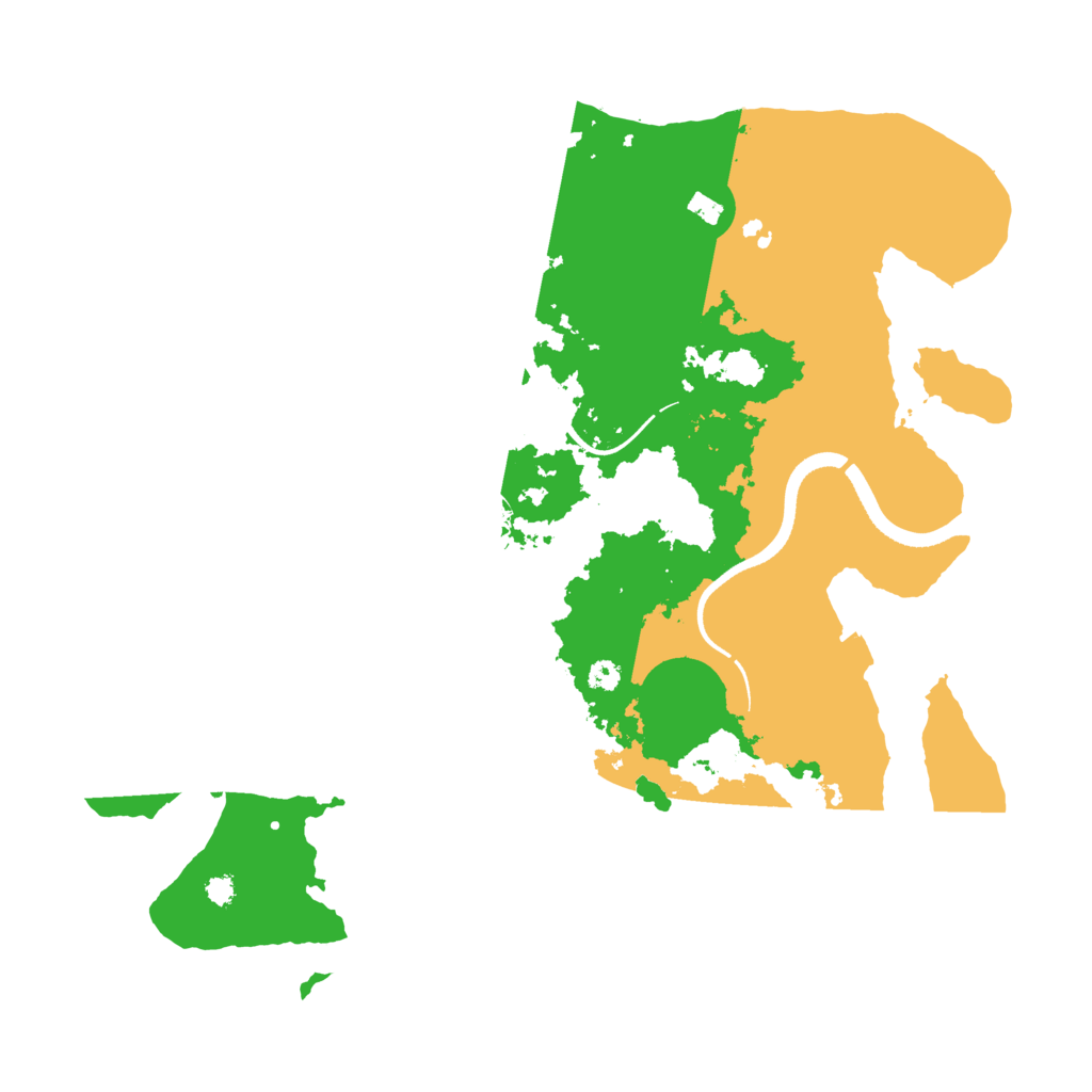 Biome Rust Map: Procedural Map, Size: 3500, Seed: 62518468