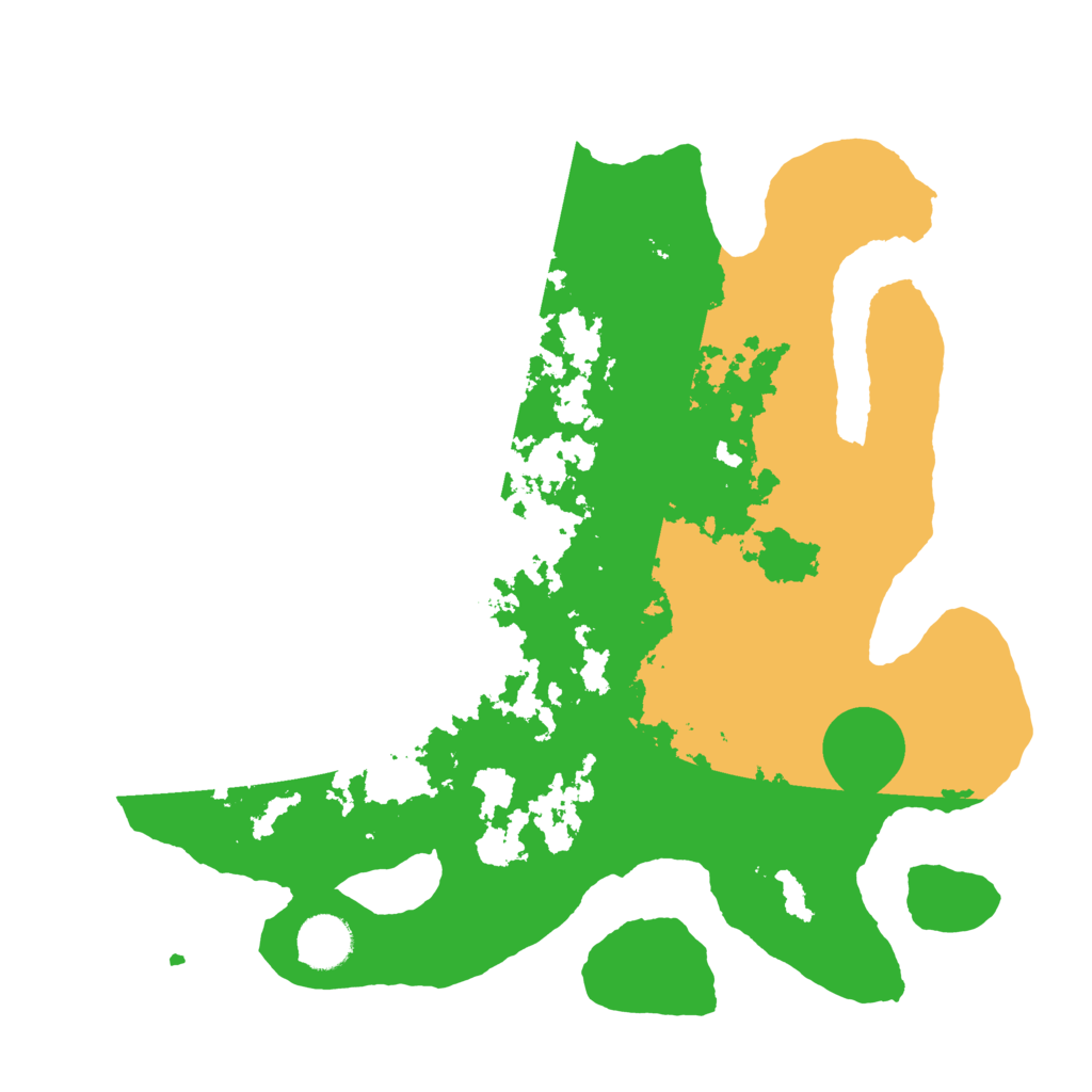 Biome Rust Map: Barren, Size: 3500, Seed: 667112547