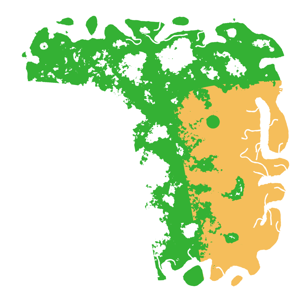 Biome Rust Map: Procedural Map, Size: 6000, Seed: 2024704924