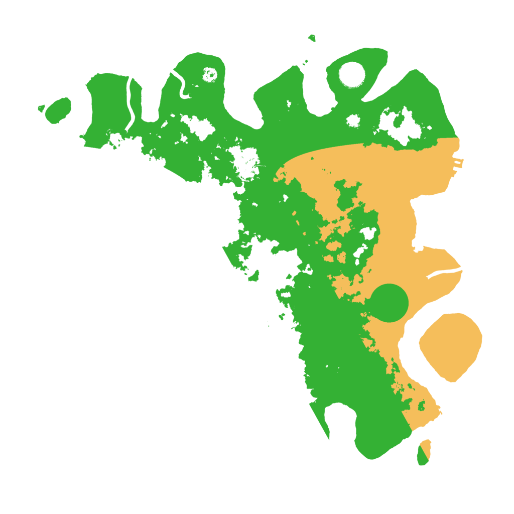 Biome Rust Map: Procedural Map, Size: 3500, Seed: 167823