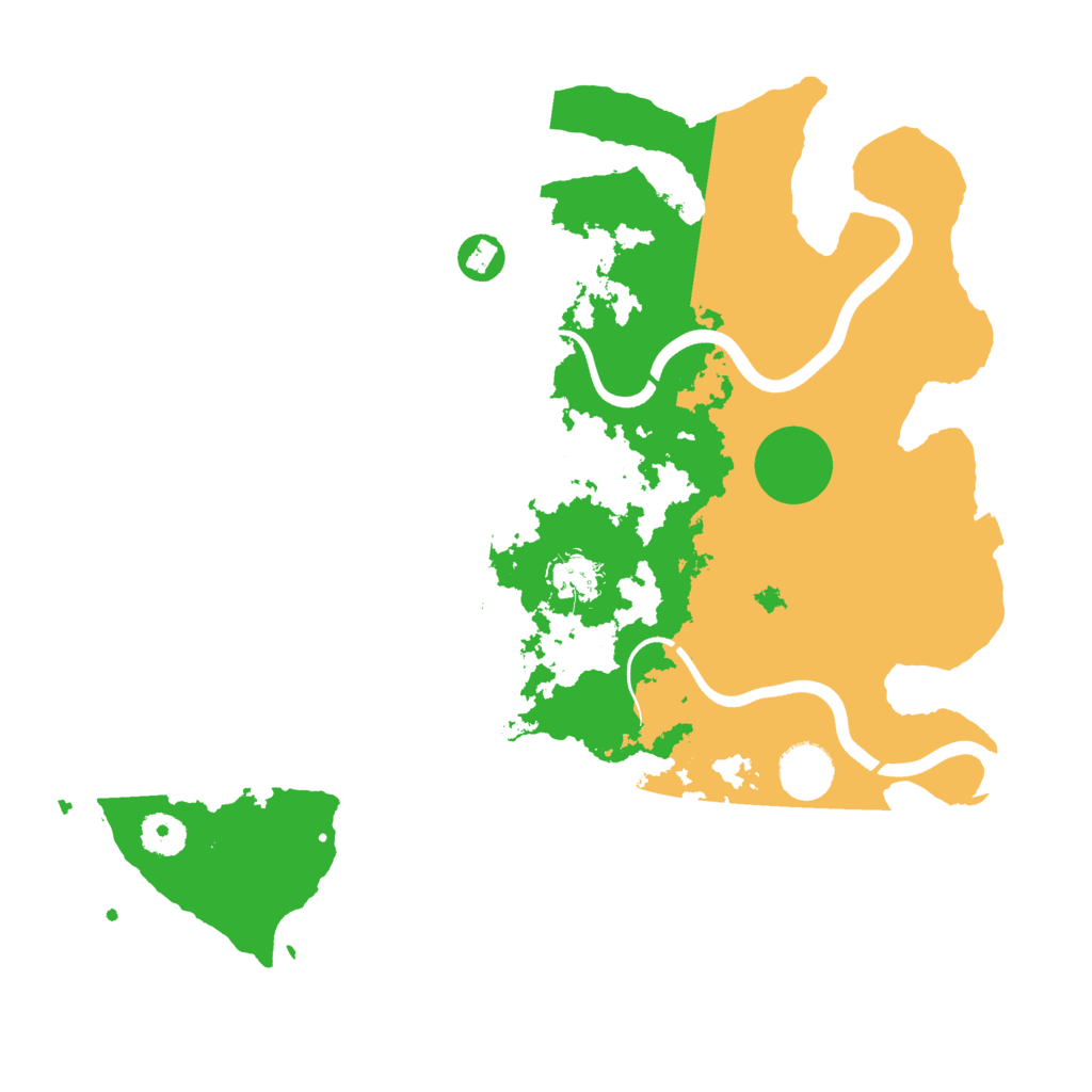 Biome Rust Map: Procedural Map, Size: 3700, Seed: 801282