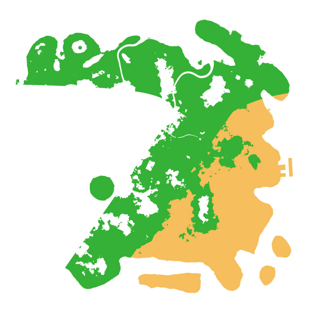 Biome Rust Map: Procedural Map, Size: 3500, Seed: 1141587