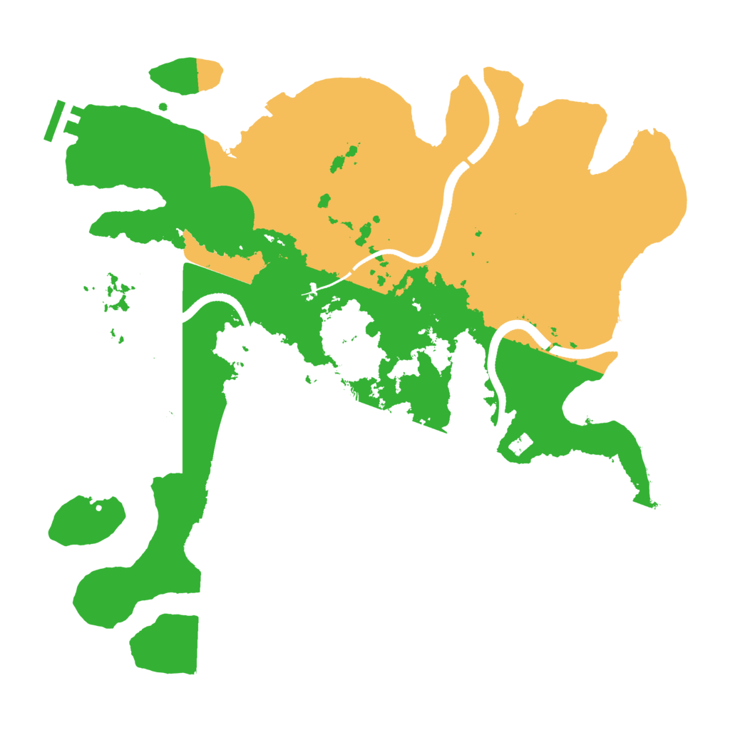 Biome Rust Map: Procedural Map, Size: 3500, Seed: 65693137