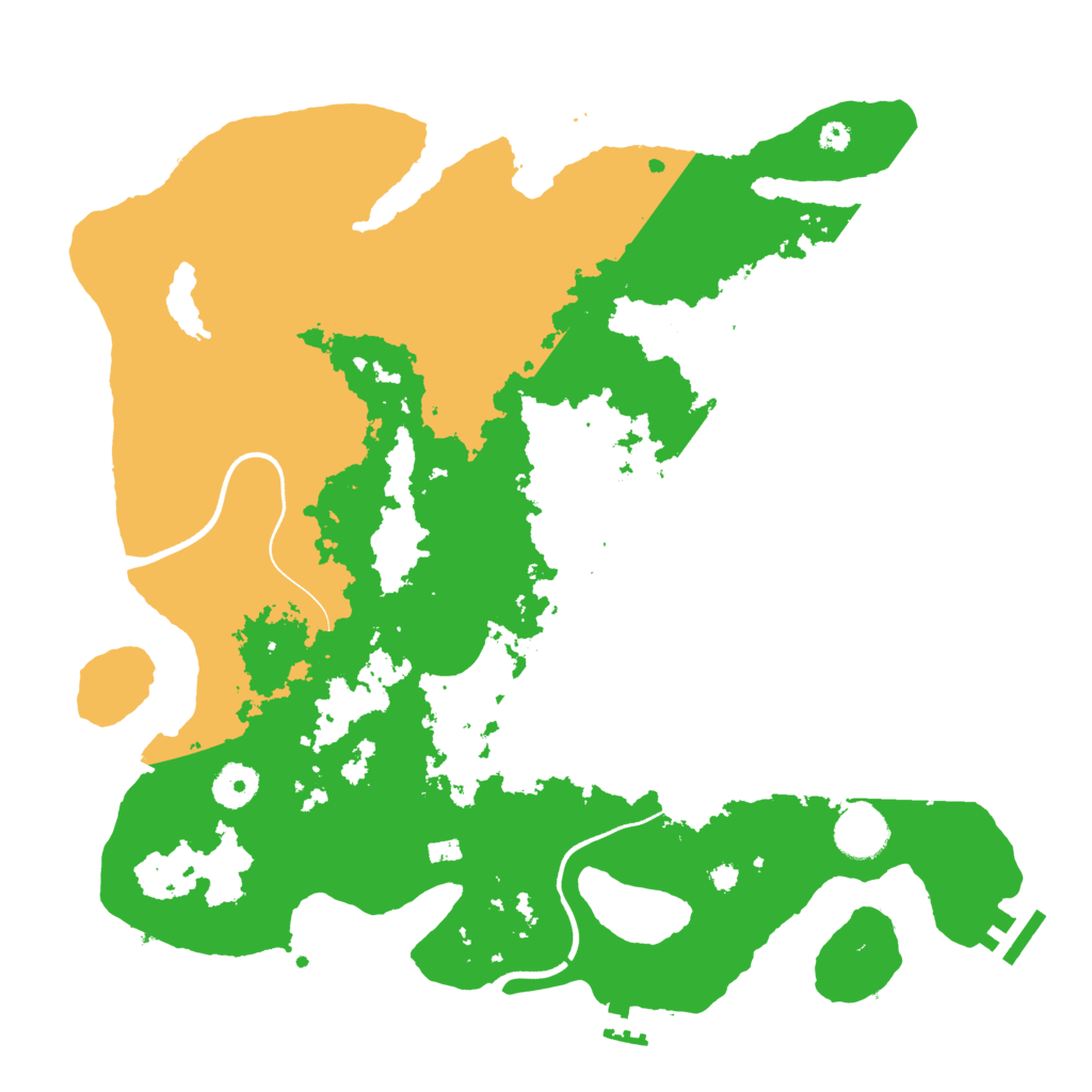 Biome Rust Map: Procedural Map, Size: 3650, Seed: 79554143
