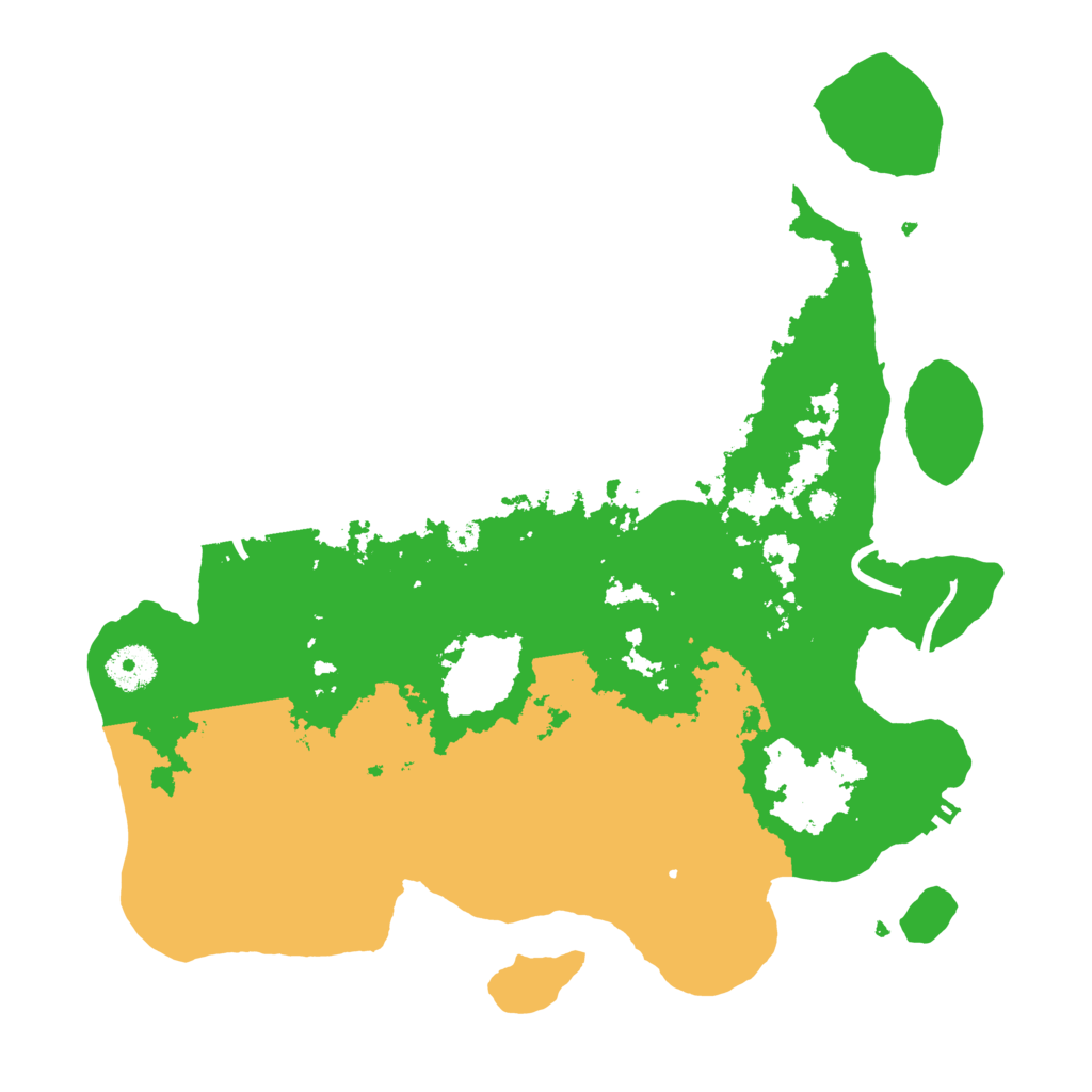 Biome Rust Map: Procedural Map, Size: 3500, Seed: 44914392