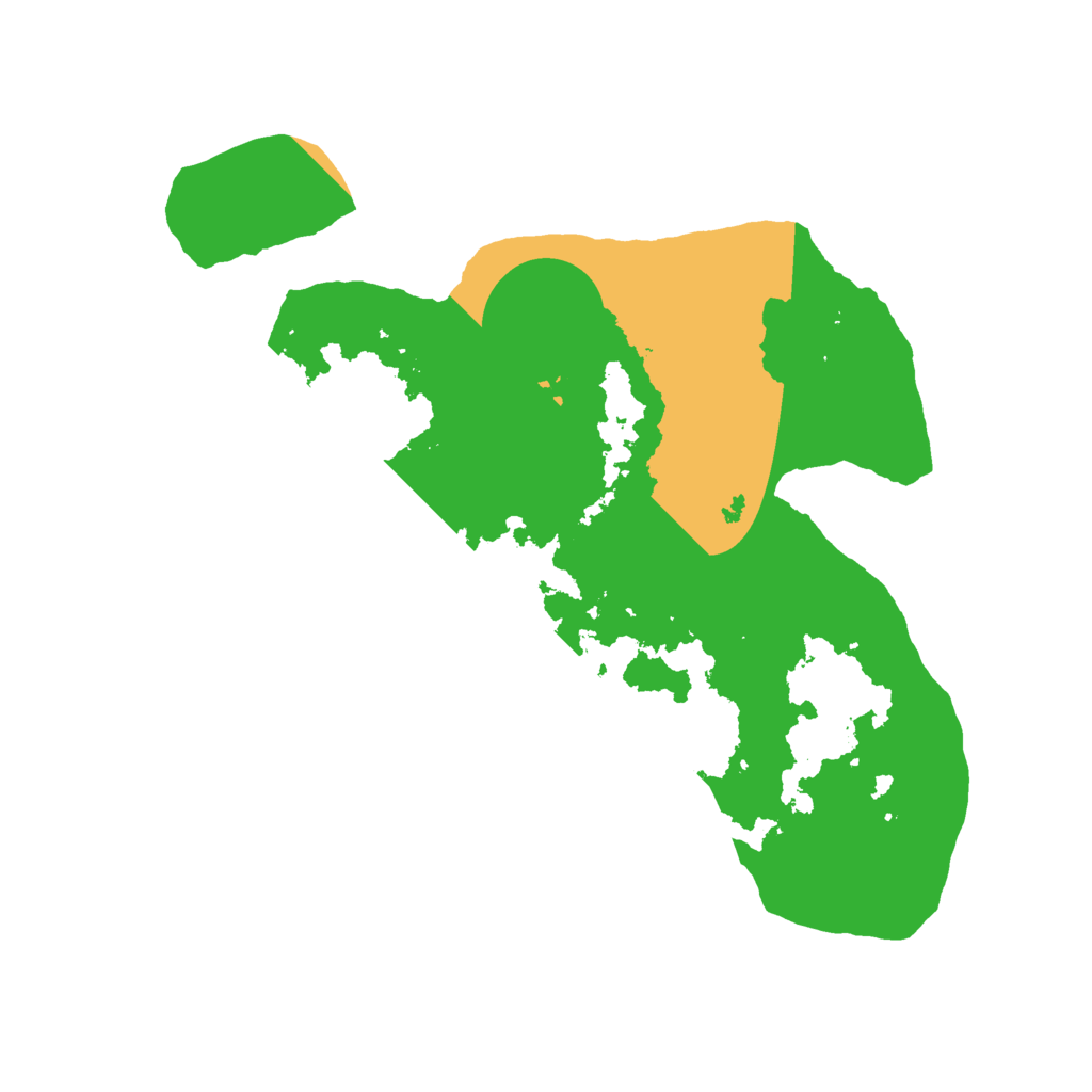 Biome Rust Map: Barren, Size: 2500, Seed: 54234