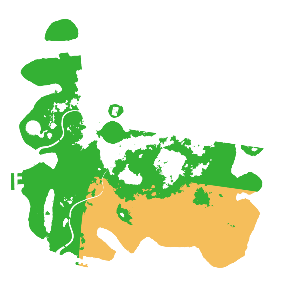 Biome Rust Map: Procedural Map, Size: 3500, Seed: 4632