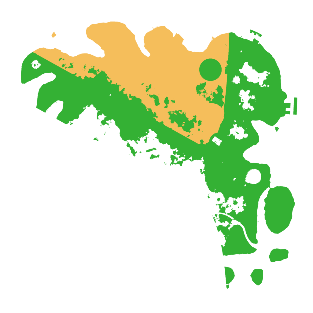 Biome Rust Map: Procedural Map, Size: 3700, Seed: 1525805221