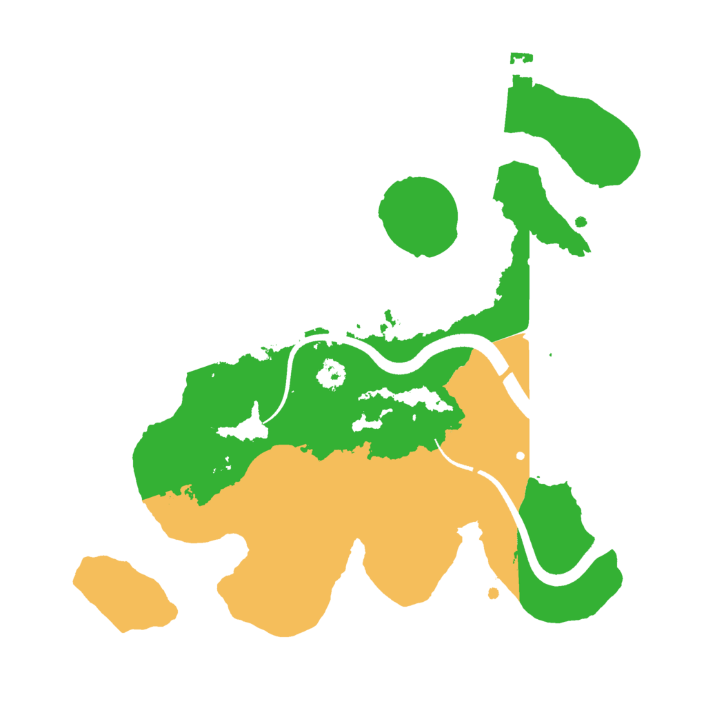 Biome Rust Map: Procedural Map, Size: 2500, Seed: 17588