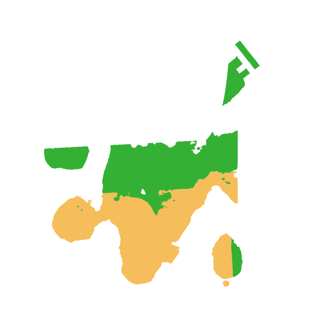 Biome Rust Map: Procedural Map, Size: 2000, Seed: 134234567