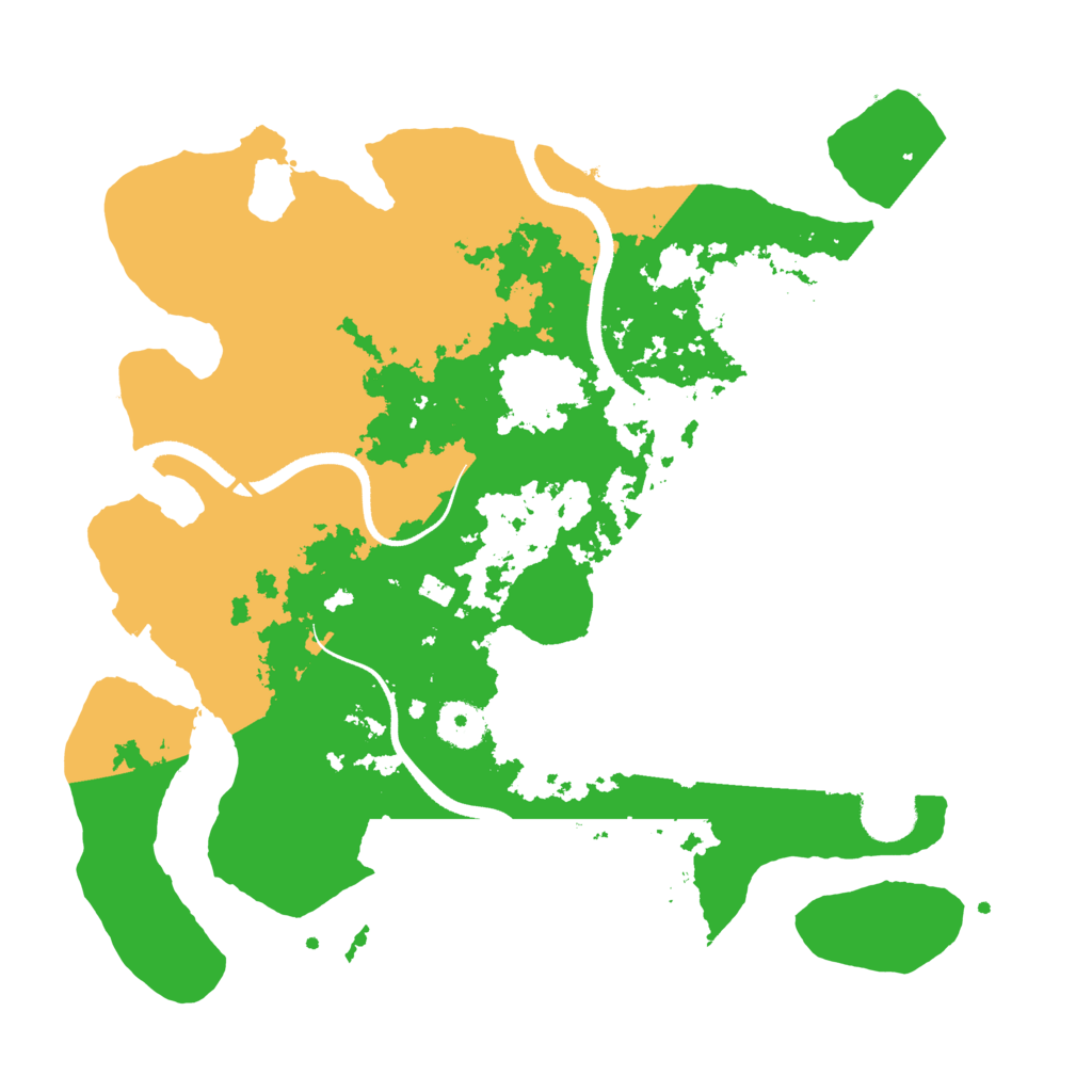 Biome Rust Map: Procedural Map, Size: 3500, Seed: 625176423