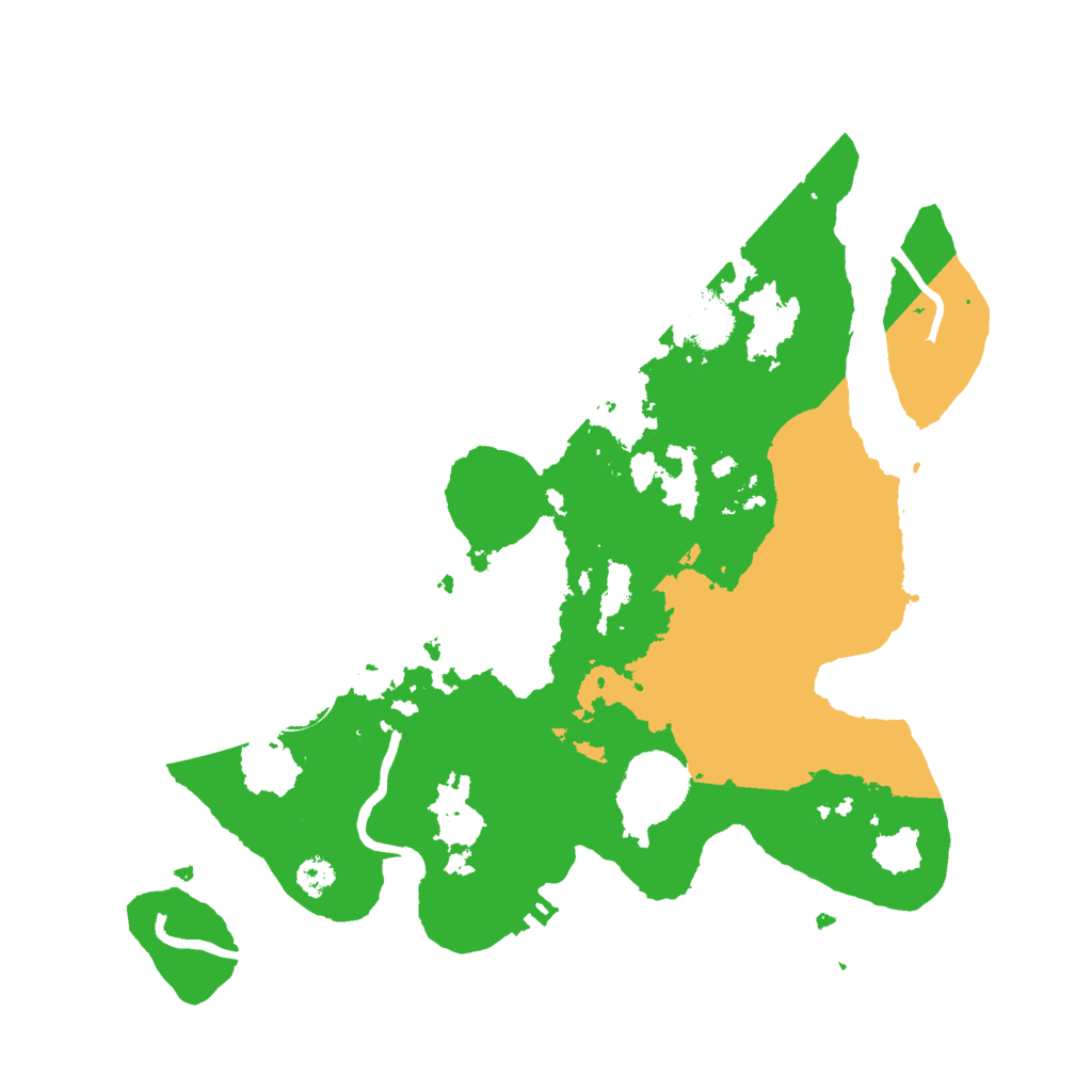 Biome Rust Map: Procedural Map, Size: 3000, Seed: 625977524