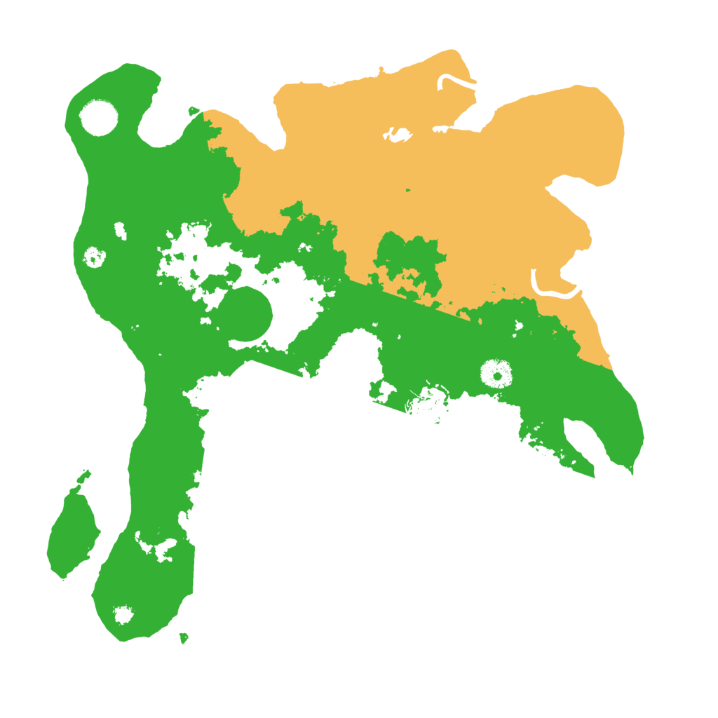 Biome Rust Map: Procedural Map, Size: 3500, Seed: 3294310
