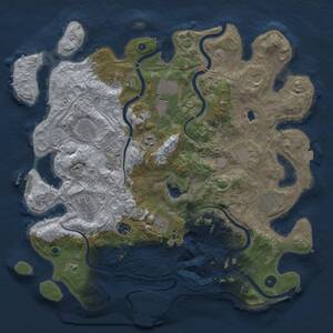 Thumbnail Rust Map: Procedural Map, Size: 4250, Seed: 780715575, 17 Monuments