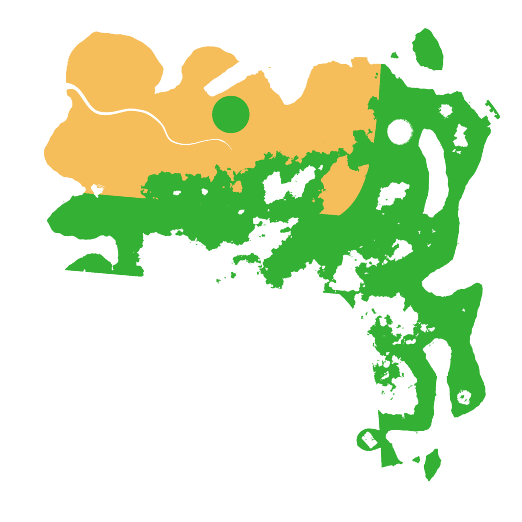 Biome Rust Map: Procedural Map, Size: 3700, Seed: 84183407
