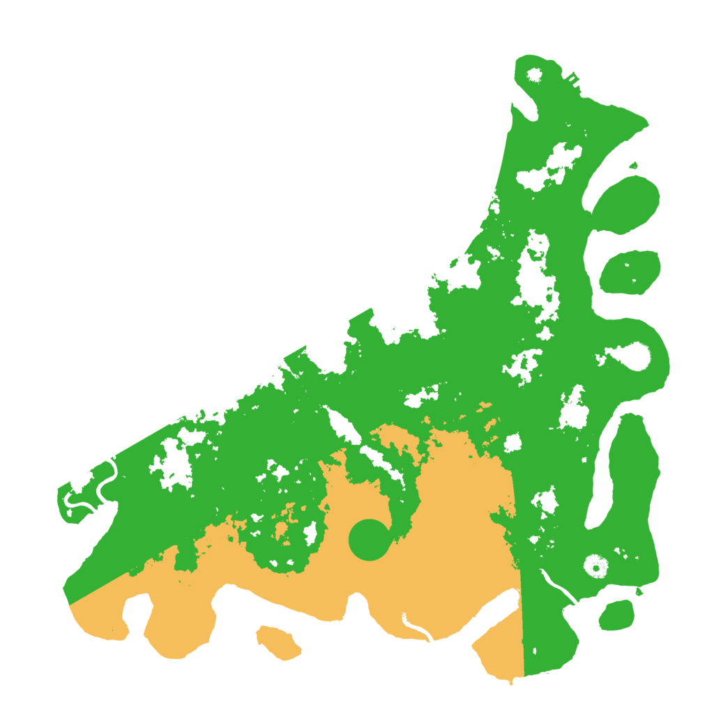 Biome Rust Map: Procedural Map, Size: 4500, Seed: 1257543124