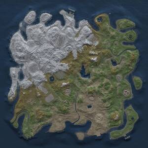 Thumbnail Rust Map: Procedural Map, Size: 4250, Seed: 740061080, 15 Monuments