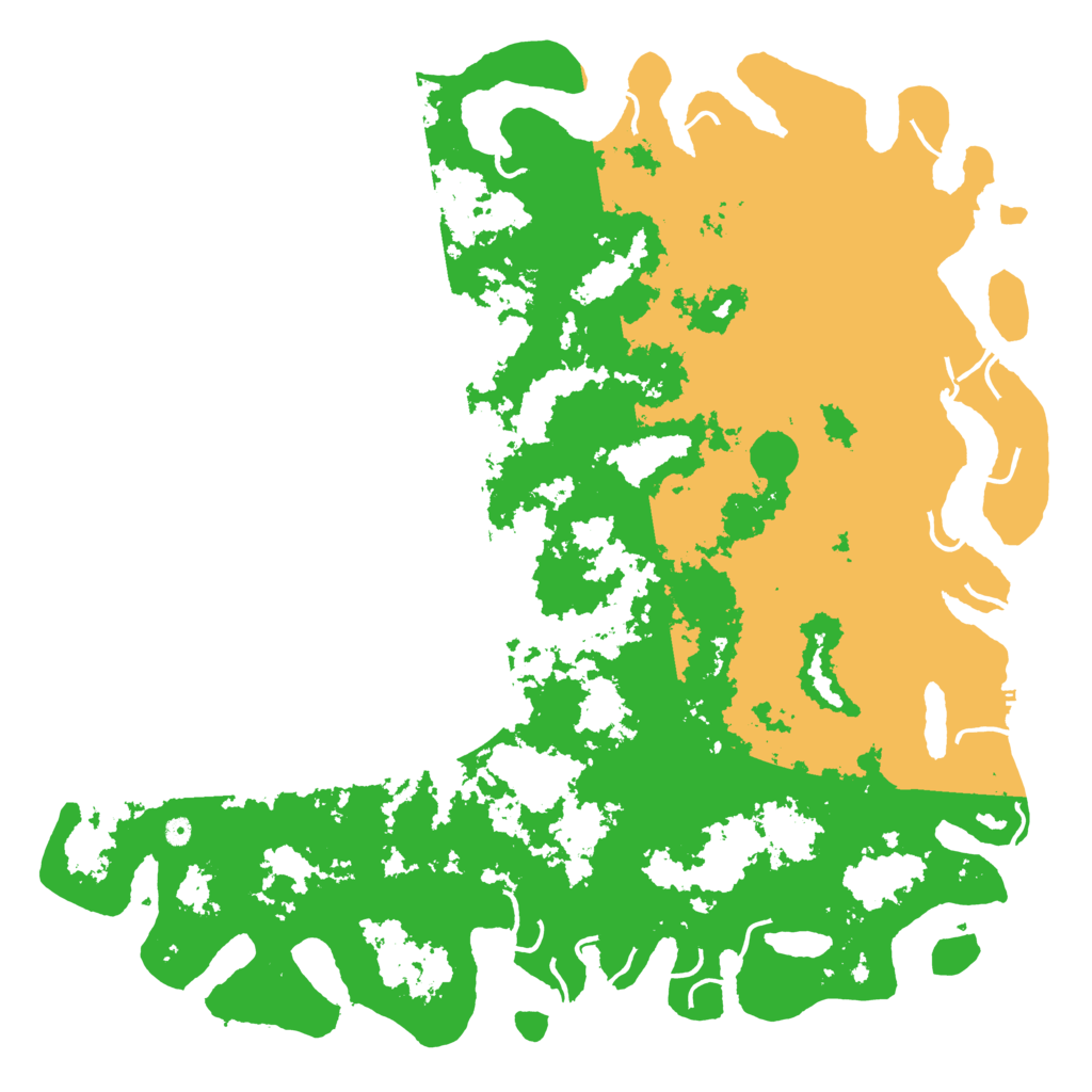 Biome Rust Map: Procedural Map, Size: 6000, Seed: 8765309