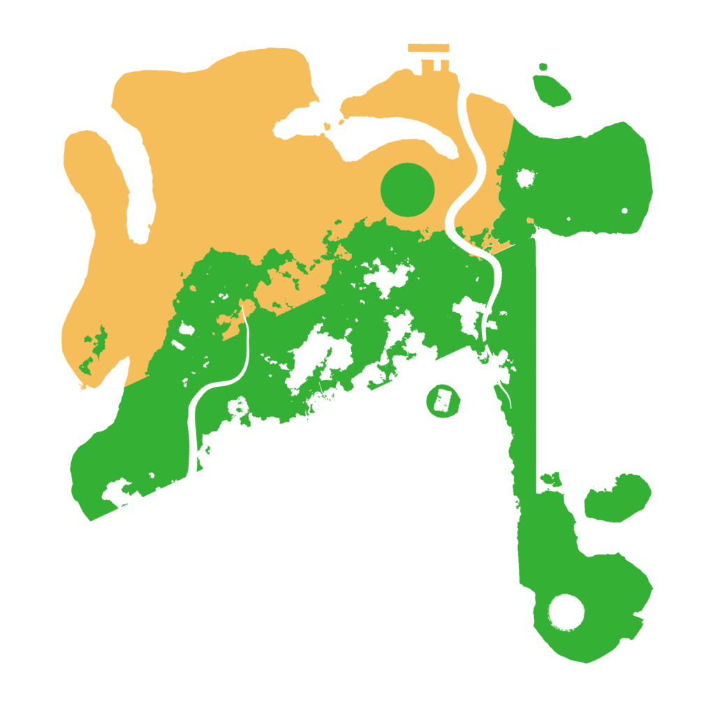 Biome Rust Map: Procedural Map, Size: 3500, Seed: 1799083385