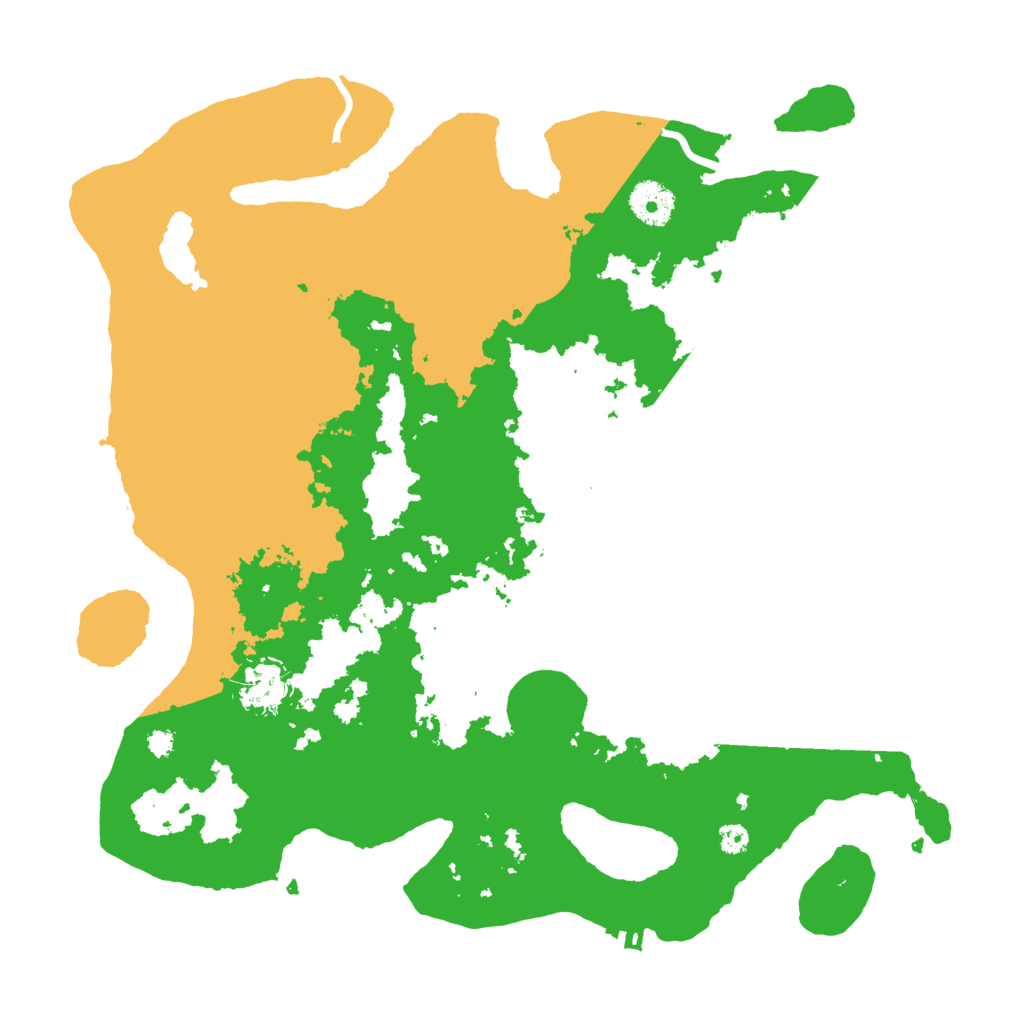 Biome Rust Map: Procedural Map, Size: 3500, Seed: 79554143