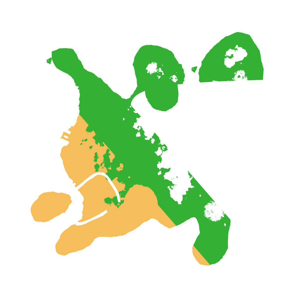 Biome Rust Map: Procedural Map, Size: 2500, Seed: 521822437