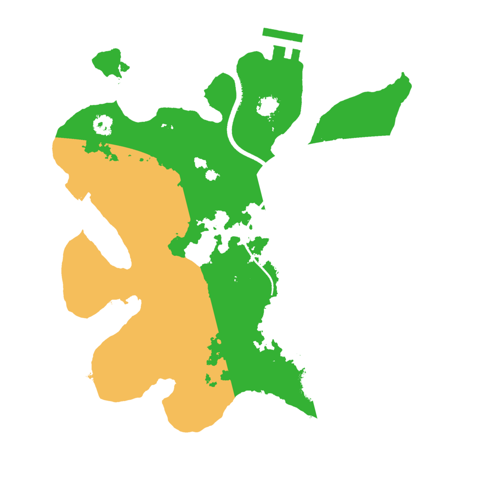 Biome Rust Map: Procedural Map, Size: 2500, Seed: 319819470