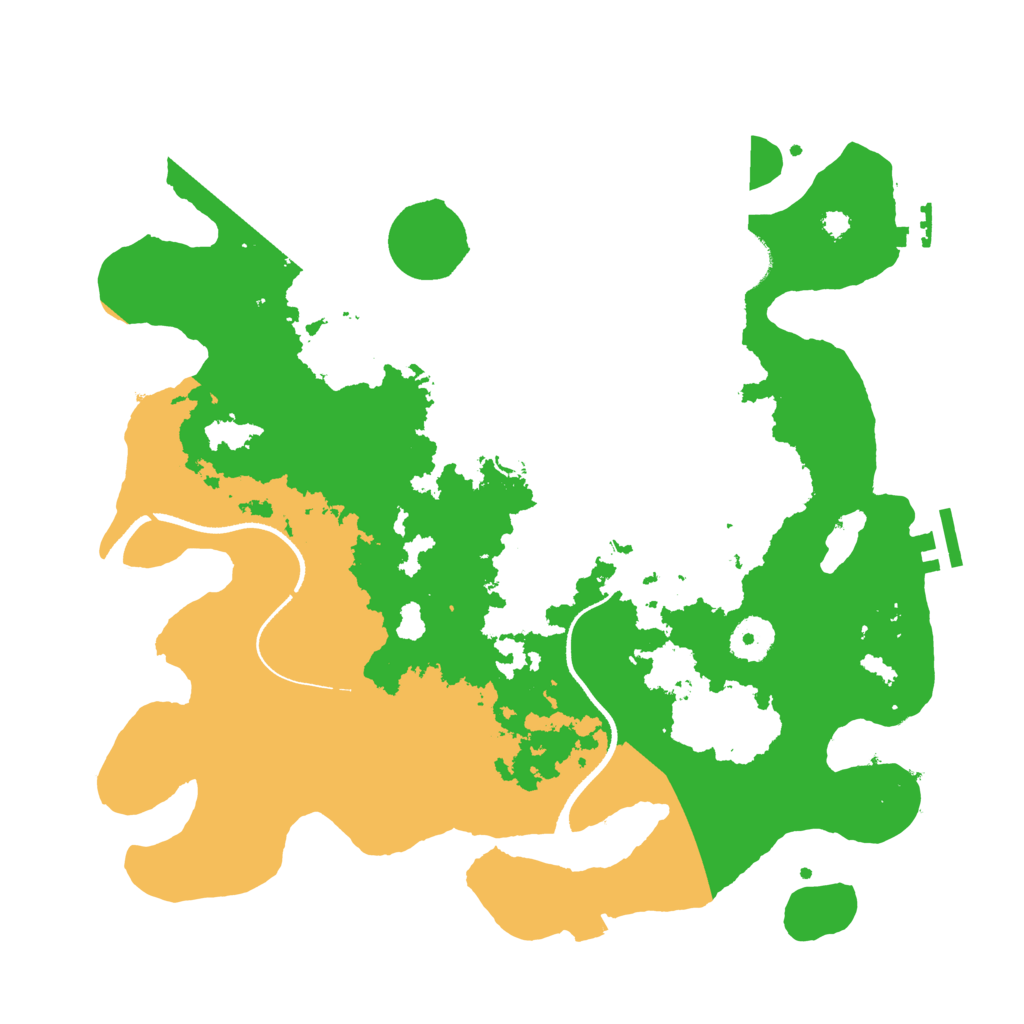 Biome Rust Map: Procedural Map, Size: 3500, Seed: 663852732