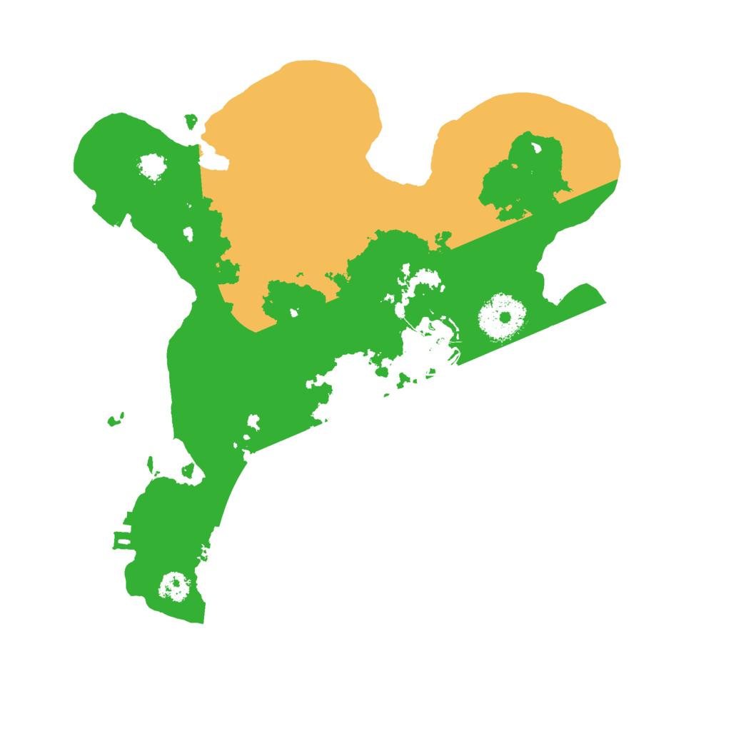 Biome Rust Map: Procedural Map, Size: 2500, Seed: 15151515